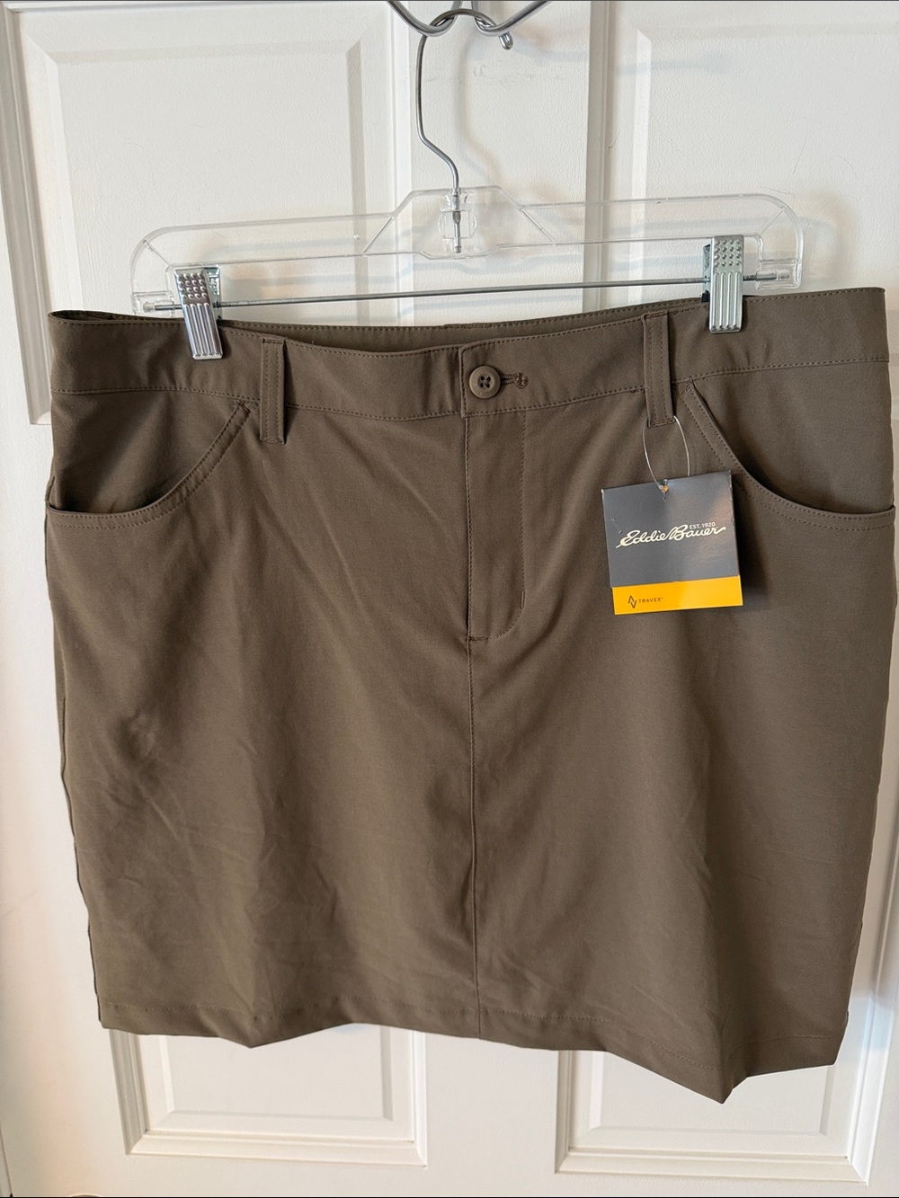 NWT Women’s Eddie Bauer Travex Skort Mushroom Gorpcore Hiking Size 12